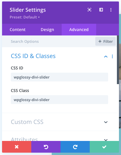 css-id-คลาส-การตั้งค่า