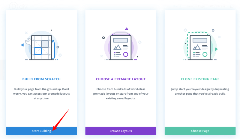 divi-construire à partir de zéro