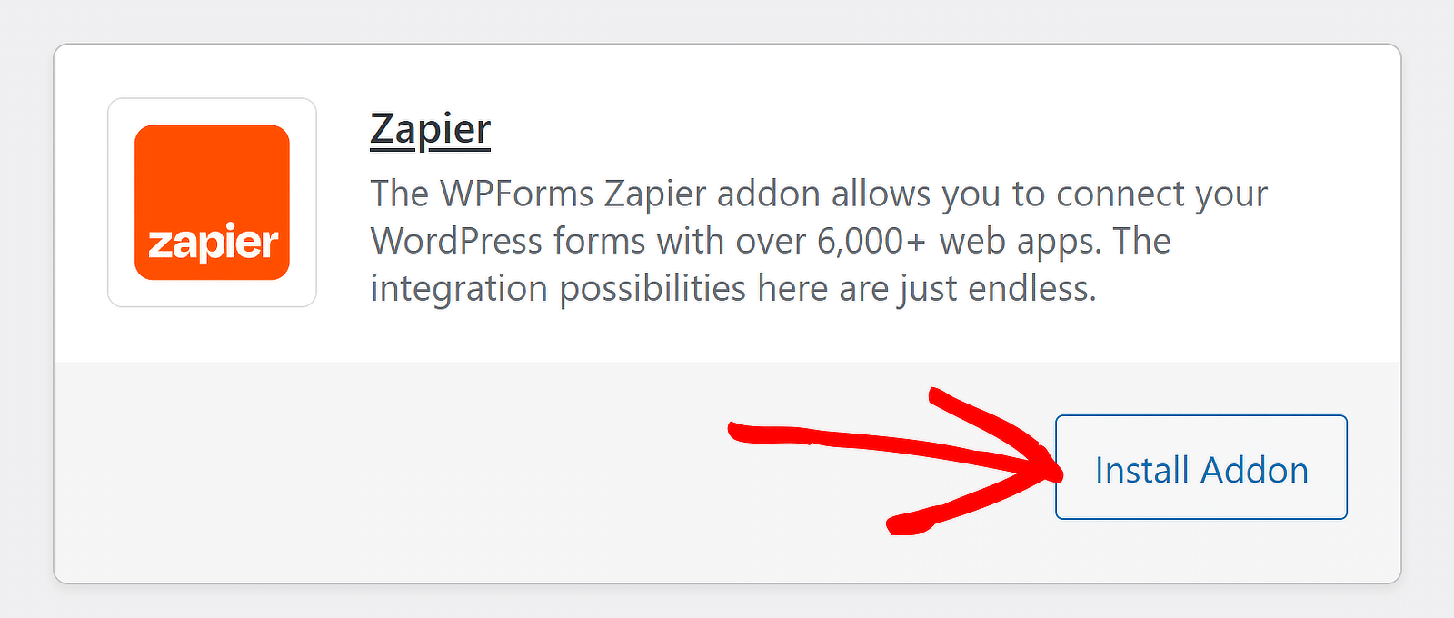 install zapier addon