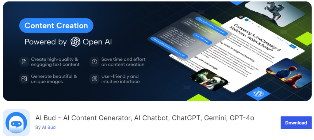 AI Bud – ChatGPT WordPress-Plugins
