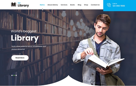 Bibliotheks-WordPress-Theme