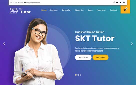 Tema WordPress per tutor online