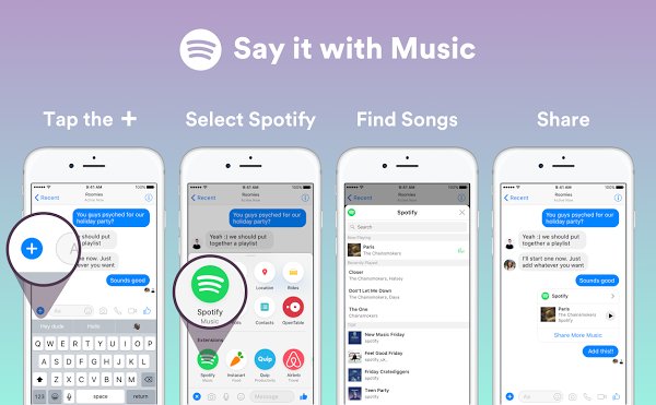 Uma ilustração para chatbots do Spotify