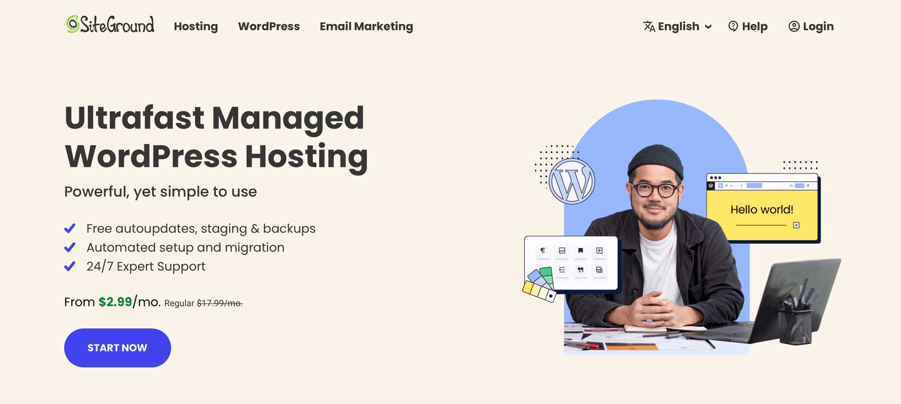 SiteGround verwaltetes WordPress-Hosting