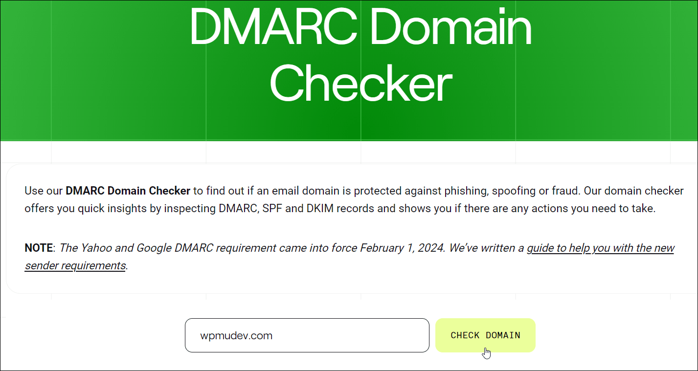 dmarcian.com = DMARC 도메인 검사기