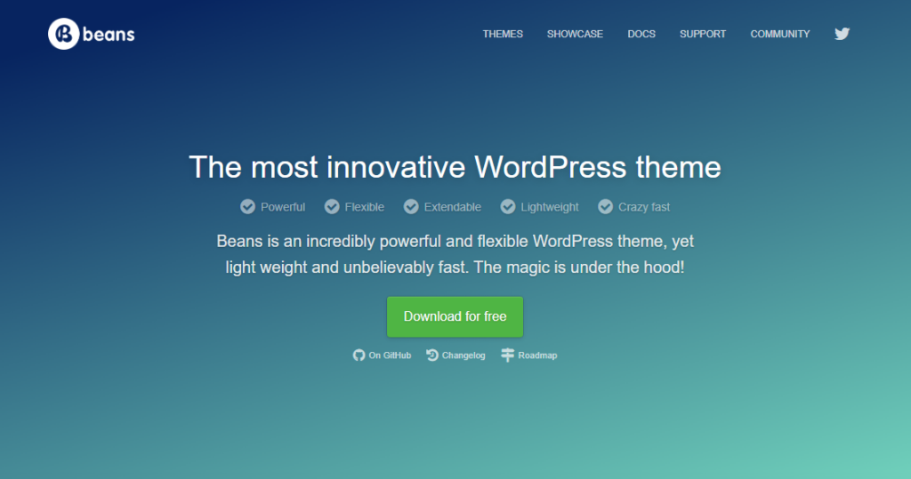 beans - ธีม WordPress เริ่มต้น