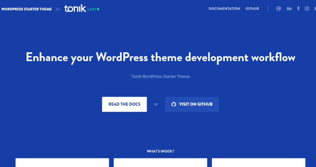 tonik WordPress-Theme – Starter-WordPress-Themes