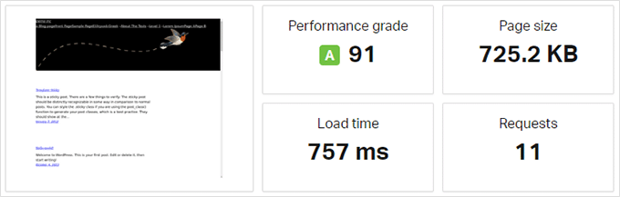 Hostinger의 속도 테스트