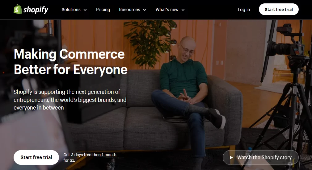 shopify E-Commerce-Plattform