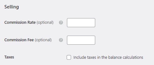 Configuración de comisiones en un sitio web de reserva de tutores.