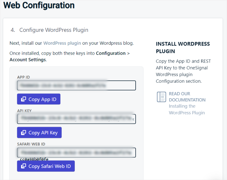 onesignal copy apis