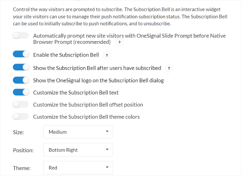 onesignal customization