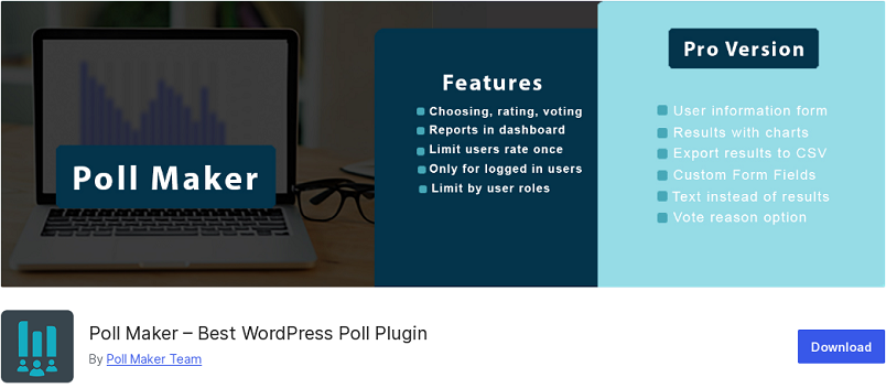 Плагин голосования Poll Maker