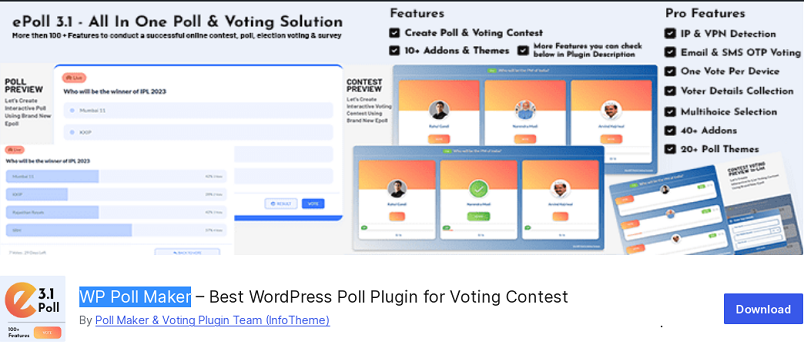 WP Poll Maker 投票插件