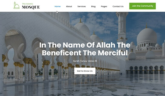 Tema de WordPress para mezquita