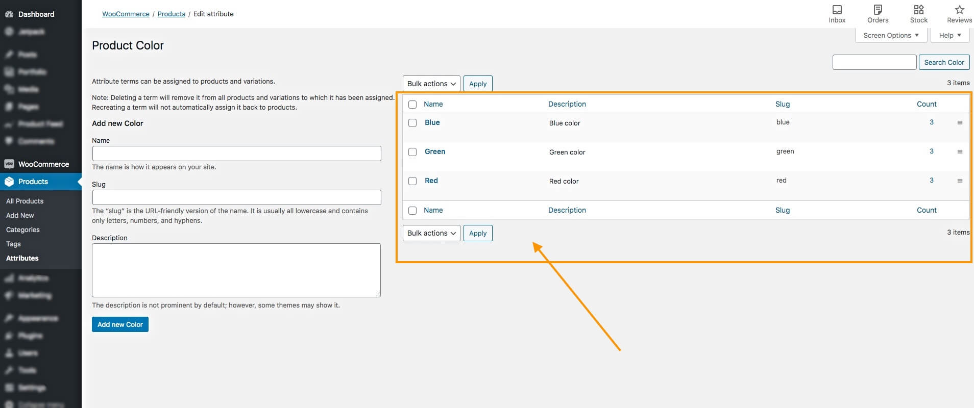 Variantes agregadas: para productos variables de WooCommerce