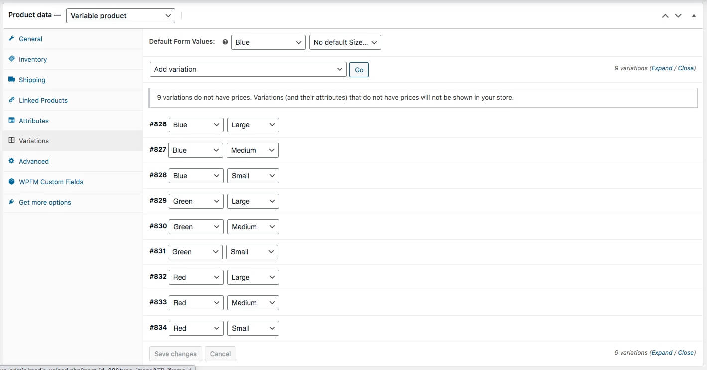 Generate-variants-生成變體-添加多個 - 用於 WooCommerce 可變產品