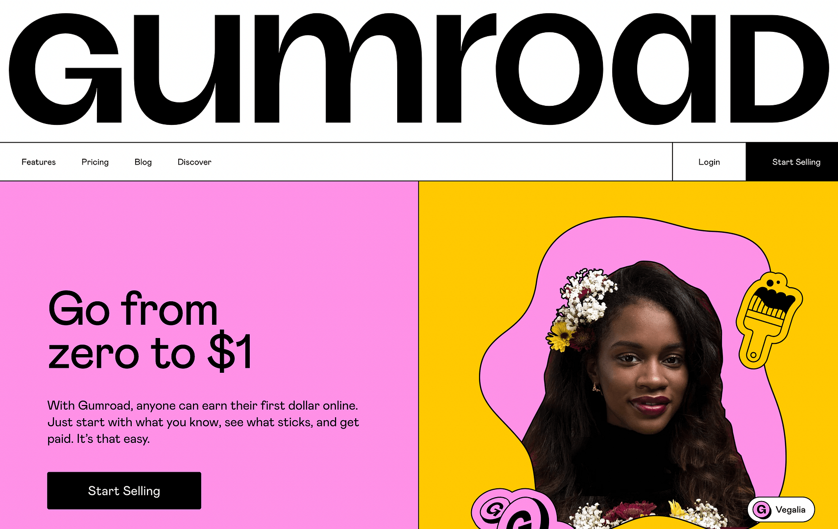 Gumroad E-Commerce-Plattform.