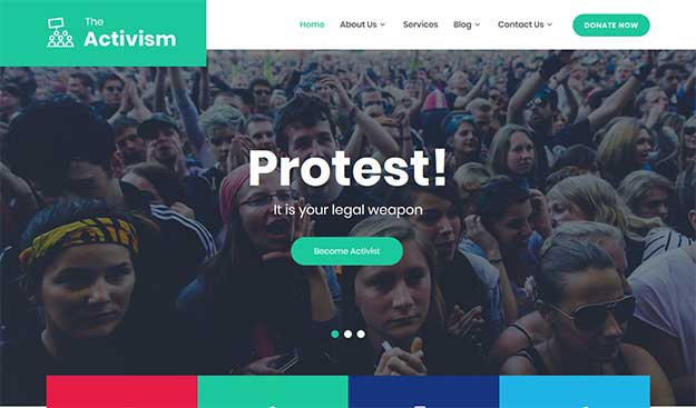 Tema WordPress pentru activism social