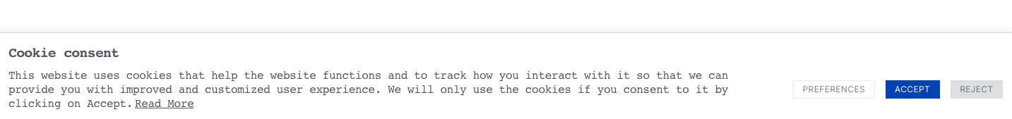 Exemple de consentement aux cookies