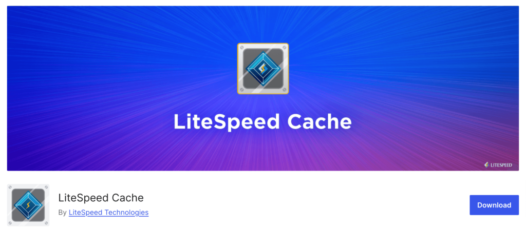 Bu bir LiteSpeed ​​Cache eklenti resmidir