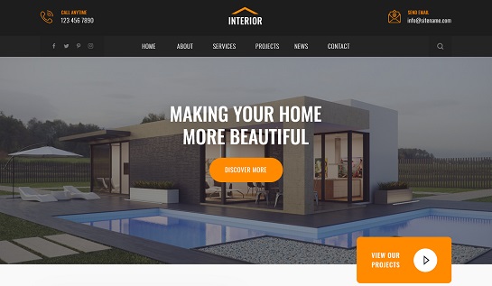 Tema WordPress Interior Modern