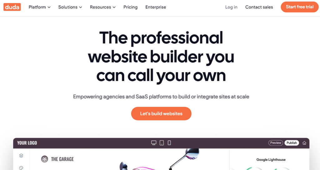 duda site builder