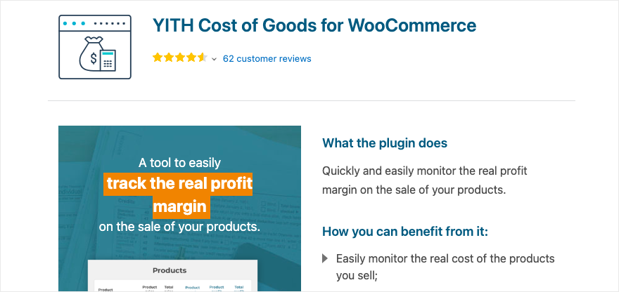 Costul bunurilor pentru WooCommerce