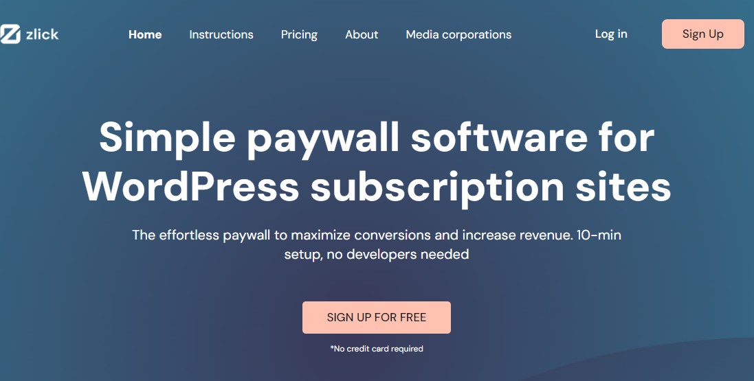 Zlick Paywall — плагин WordPress