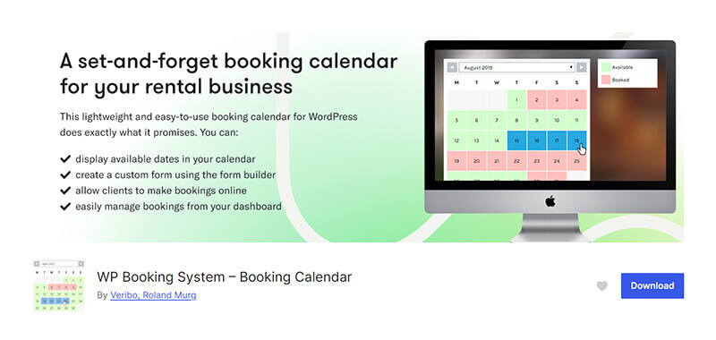 Pluginul WP Booking System