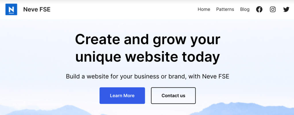 Tema de WordPress Neve FSE