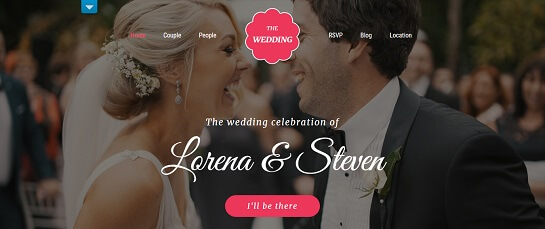 Tema WordPress pentru Wedding Planner