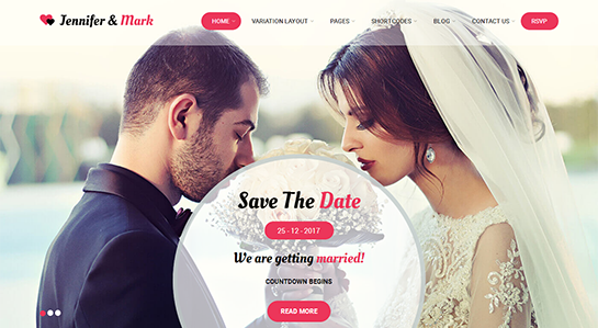 WordPress тема для свадебного агентства