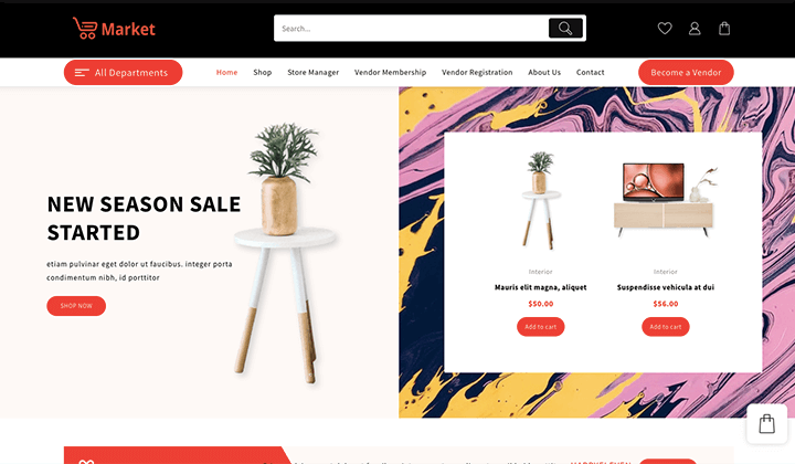 Shop Mania is the best WooComerce WordPress theme that offer built-in sticky header functionality.