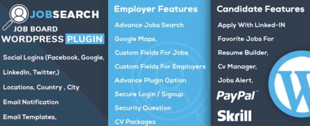 El complemento JobSearchWP.