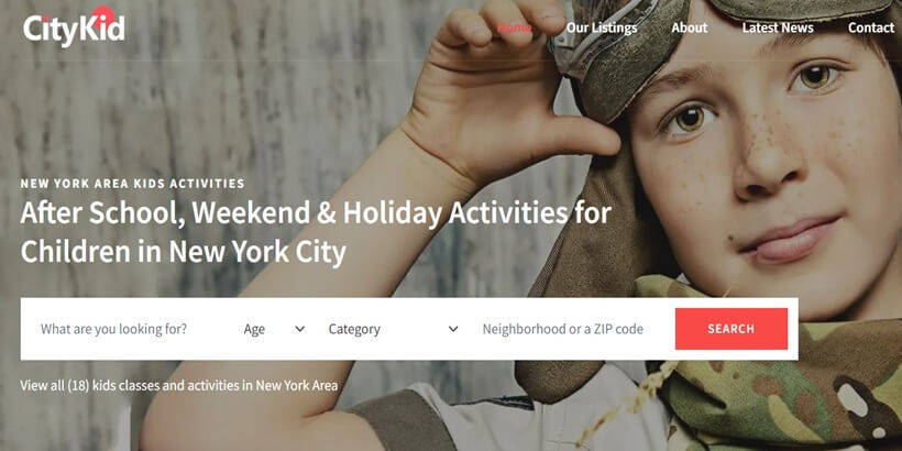 CityKid-Best- Temas populares para crianças e crianças WordPress