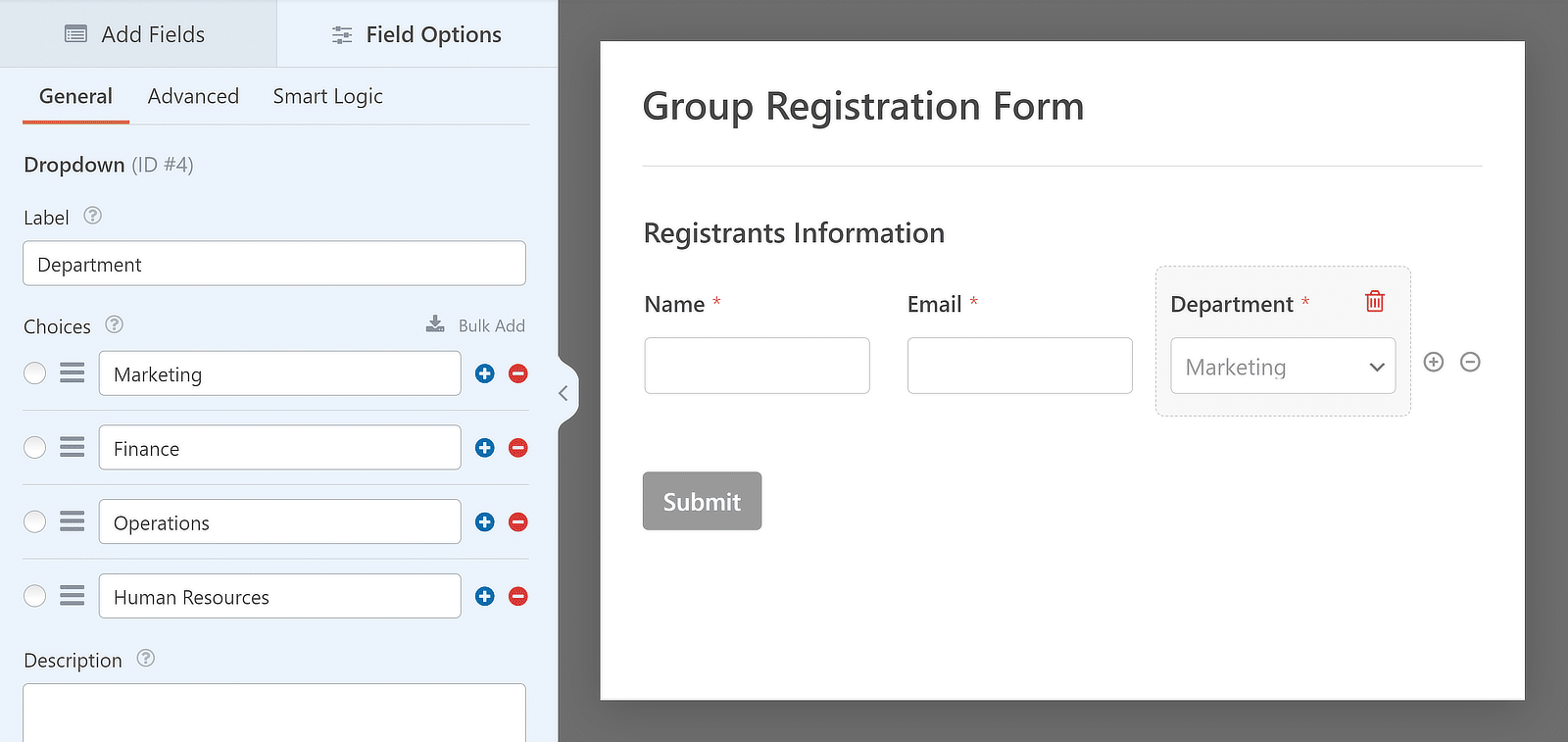 add fields to repeater