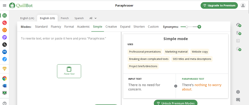 Herramienta de reescritura de IA QuillBot