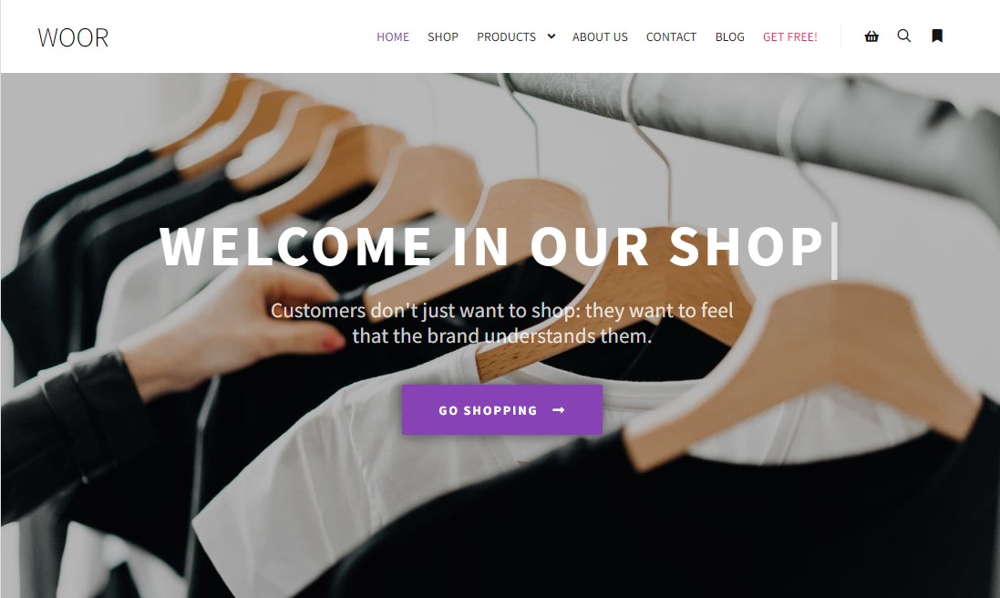 Darmowy szablon WooCommerce Rife’a