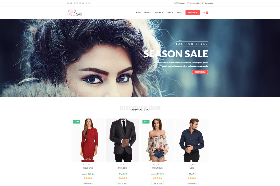 Szablon e-commerce OceanWP