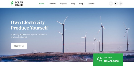 Tema WordPress Energi Hijau