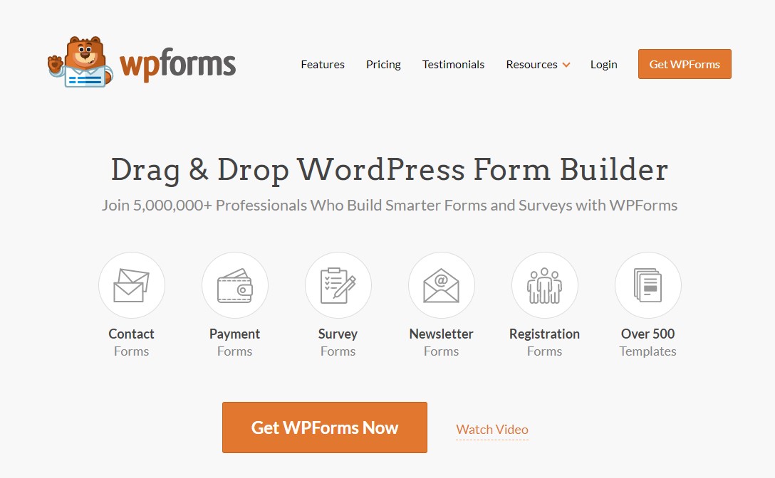 WPForms – Drag & Drop Form Builder pentru WordPress