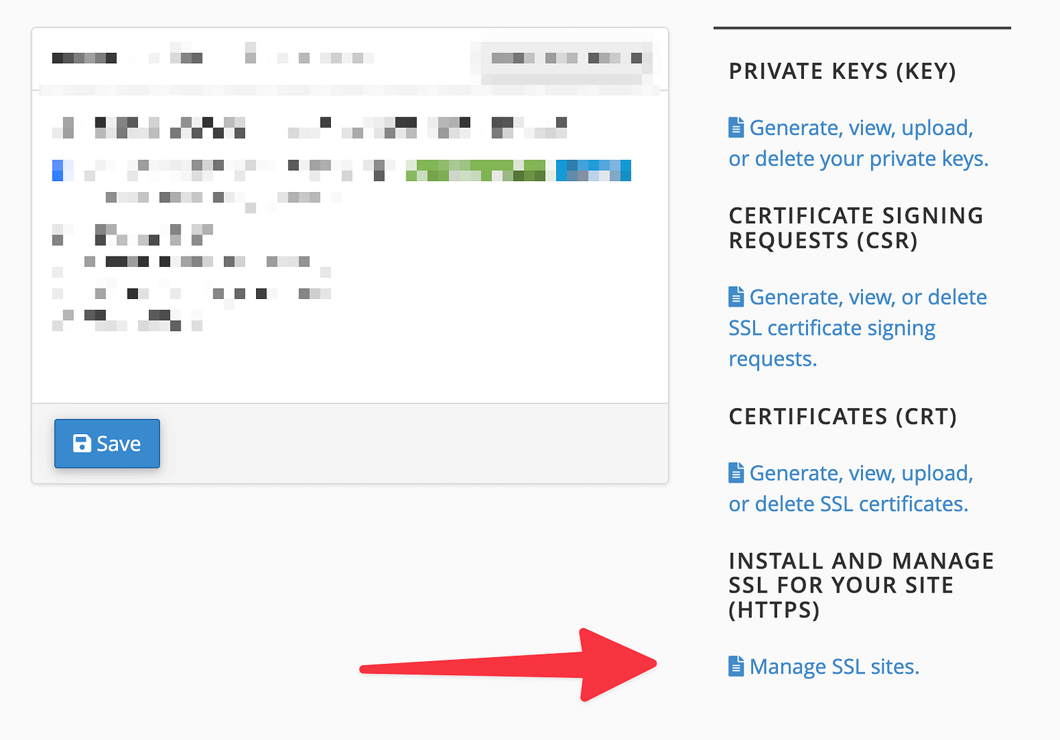 Verwalten Sie SSL-Sites