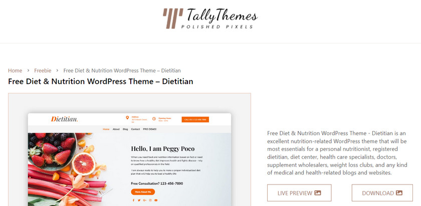 ahli diet-wordpress-bebas tema