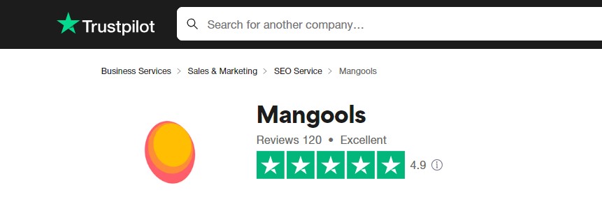 Mangools 在 Trustpilot 上的客户评级