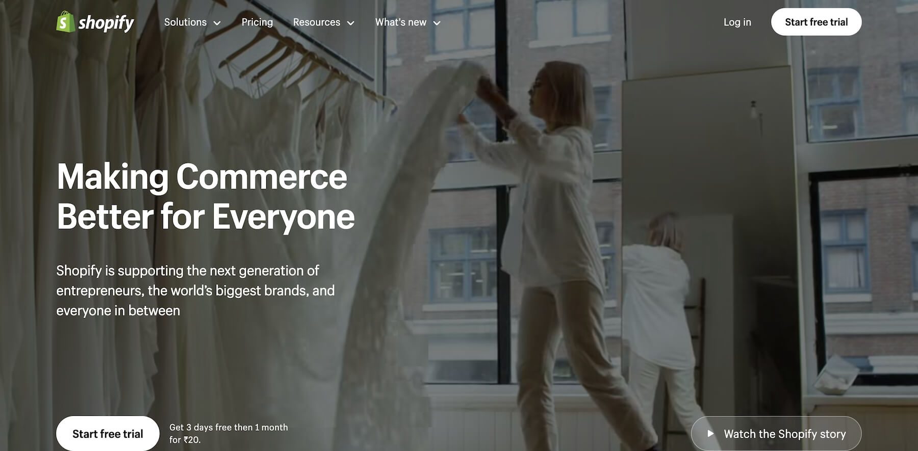 constructeur de boutique en ligne Shopify