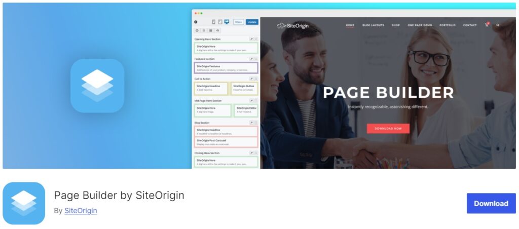 constructeur de pages par siteorigin seedprod alternatives