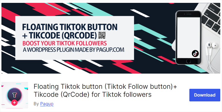 floating tiktok button