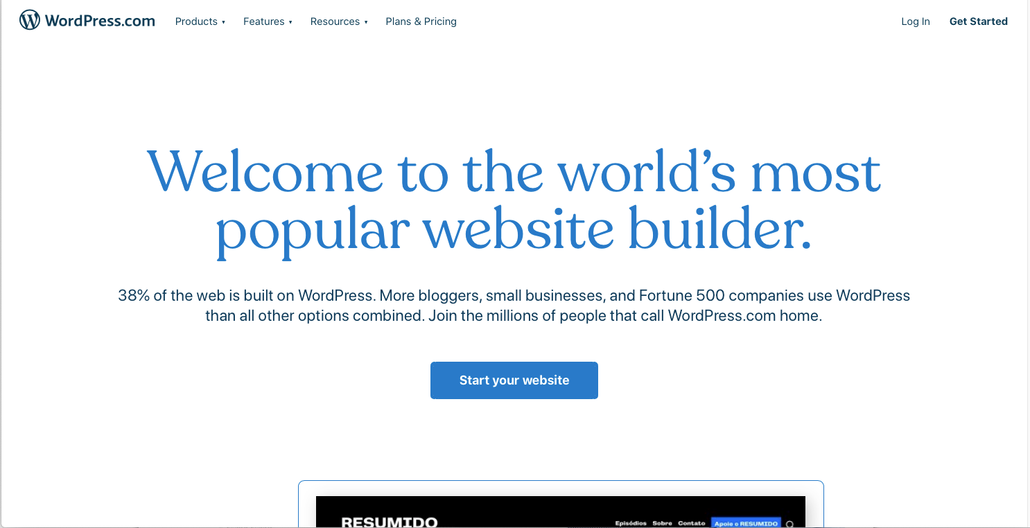 WordPress.com-Homepage