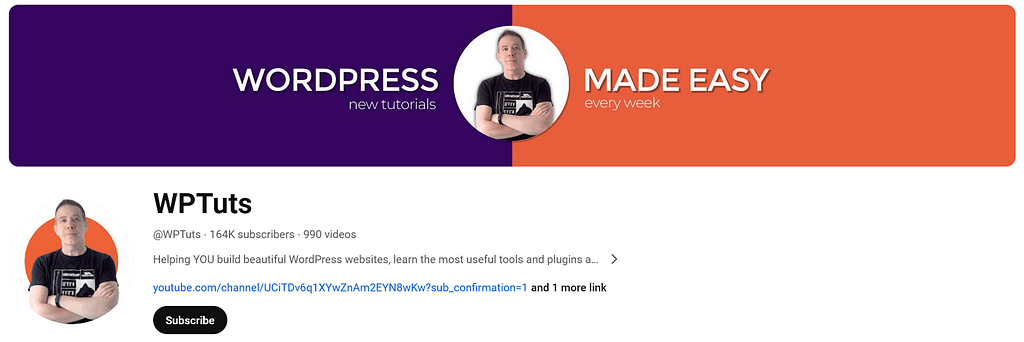 WPTuts YouTube 頻道